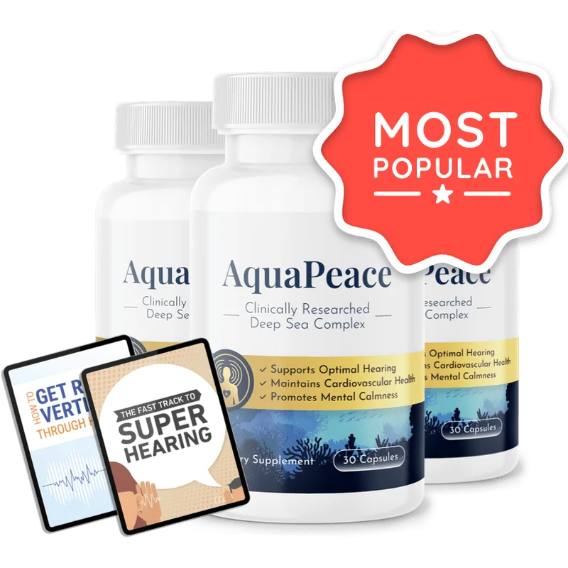 AquaPeace Natural Longevity & Vitality Formula — 3 Bottle / 90 Day Pack